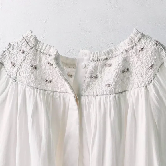 Zara LIMITED EDITION EMBROIDERED FLORAL DRESS